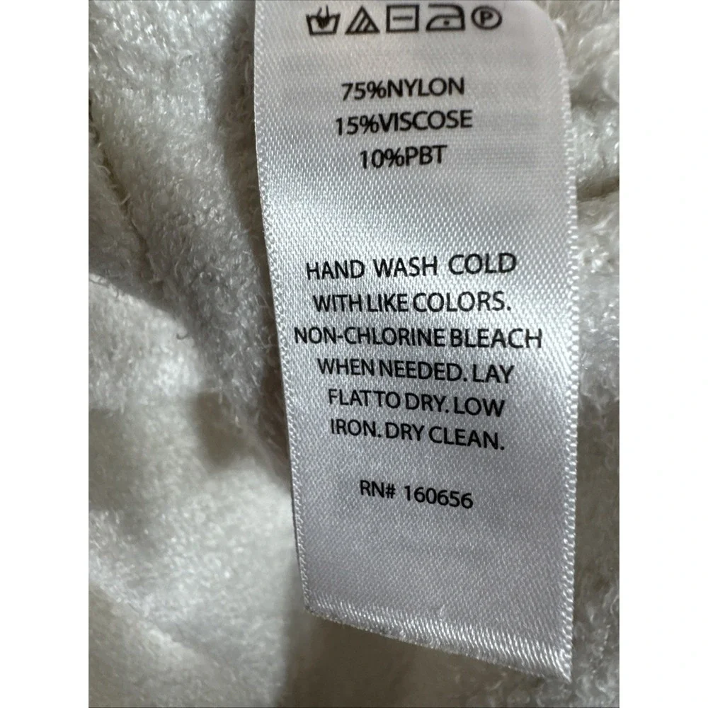 Rachel Zoe Viscose‎ Soft  Women's Turtleneck Ivory Medium Sweater SOFT